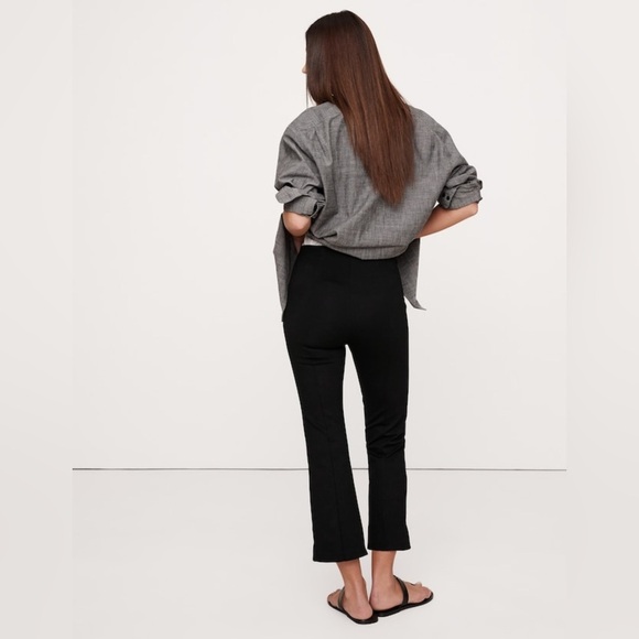 NWT Banana Republic Everywhere Ponte Capri Black Pant Size Large - Picture 2 of 8